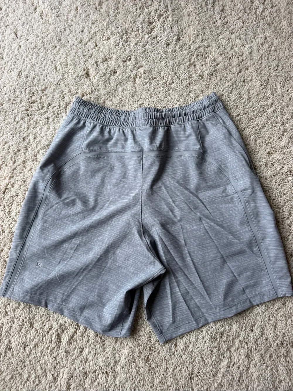 lululemon athletica Men’s Light Gray Athletic Shorts